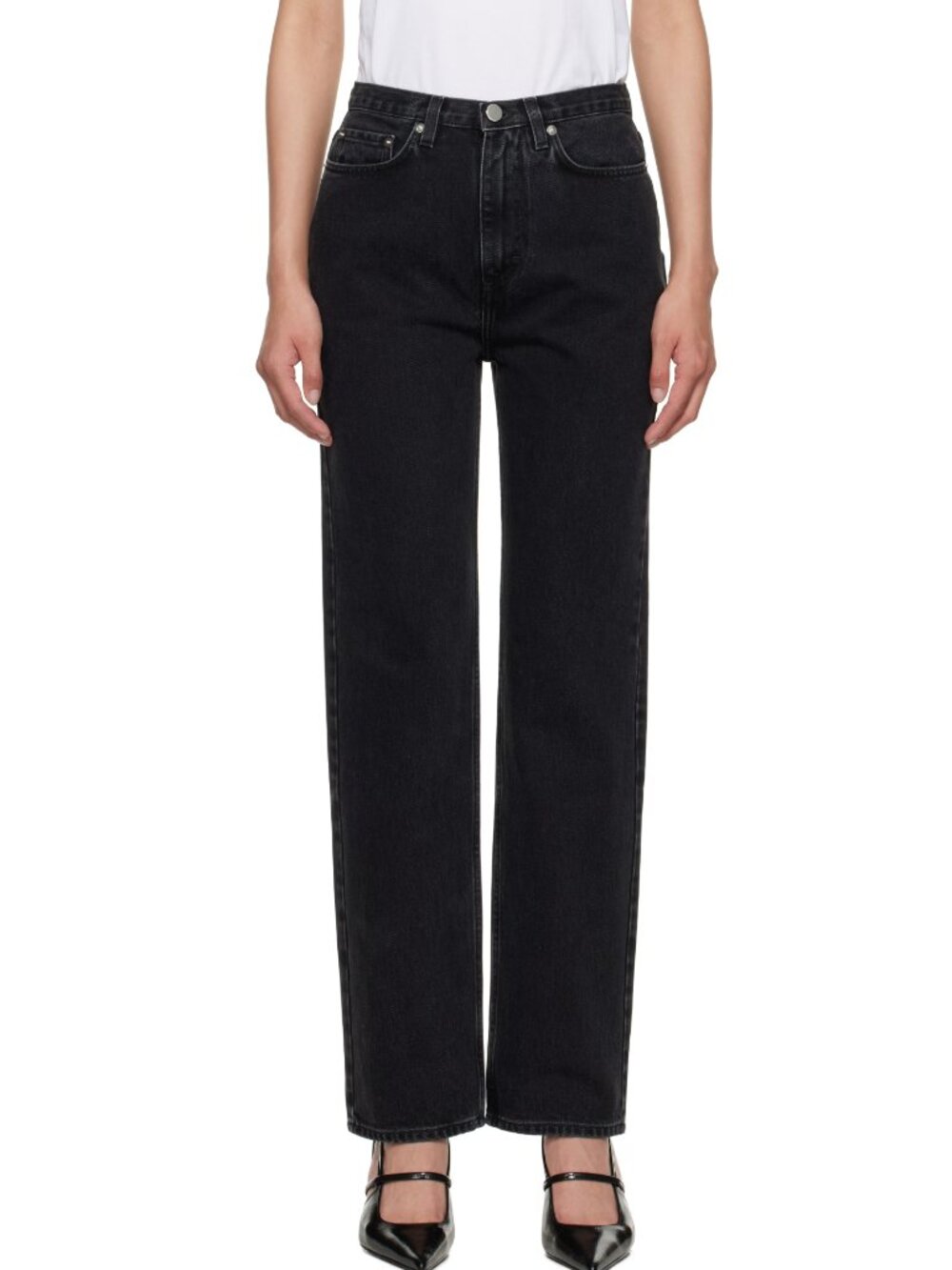 Loulou de Saison (Loulou Stuio) Gray Jude Jeans Size US 26